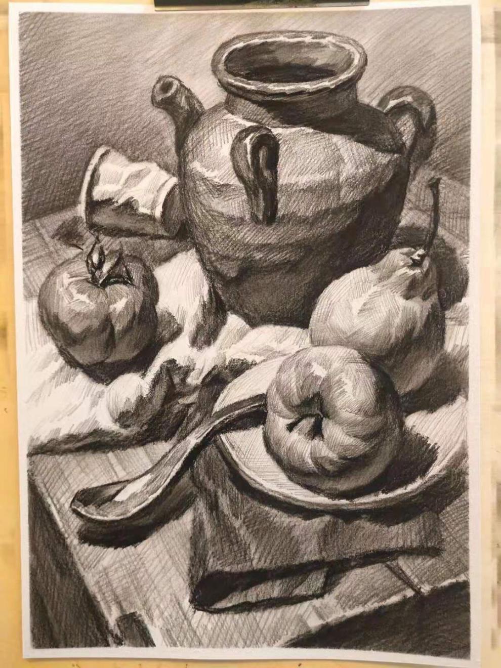 小郎人 代画/来图定制 色彩静物 素描 速写寒假作业 纯手工8k,4k