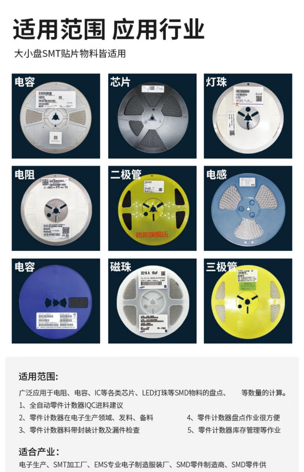 零件計數器點料機全自動smt貼片物料電阻電容芯片點數機電子料smd零件