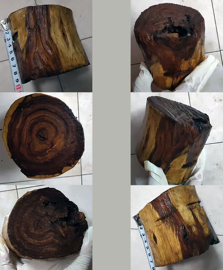 双盈喜 海南老料木料边角料吊坠料下脚料红木把件料鬼眼鬼脸珠子料