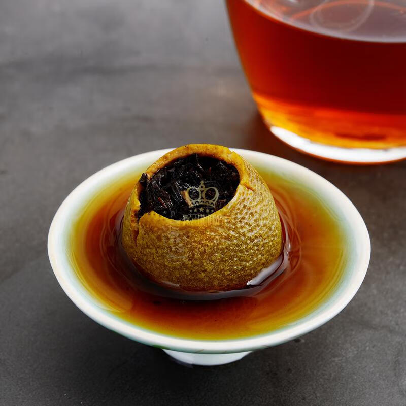 冰勐号茶叶 广东新会特级小青柑普洱熟茶陈皮小金桔300g罐装礼盒装 送