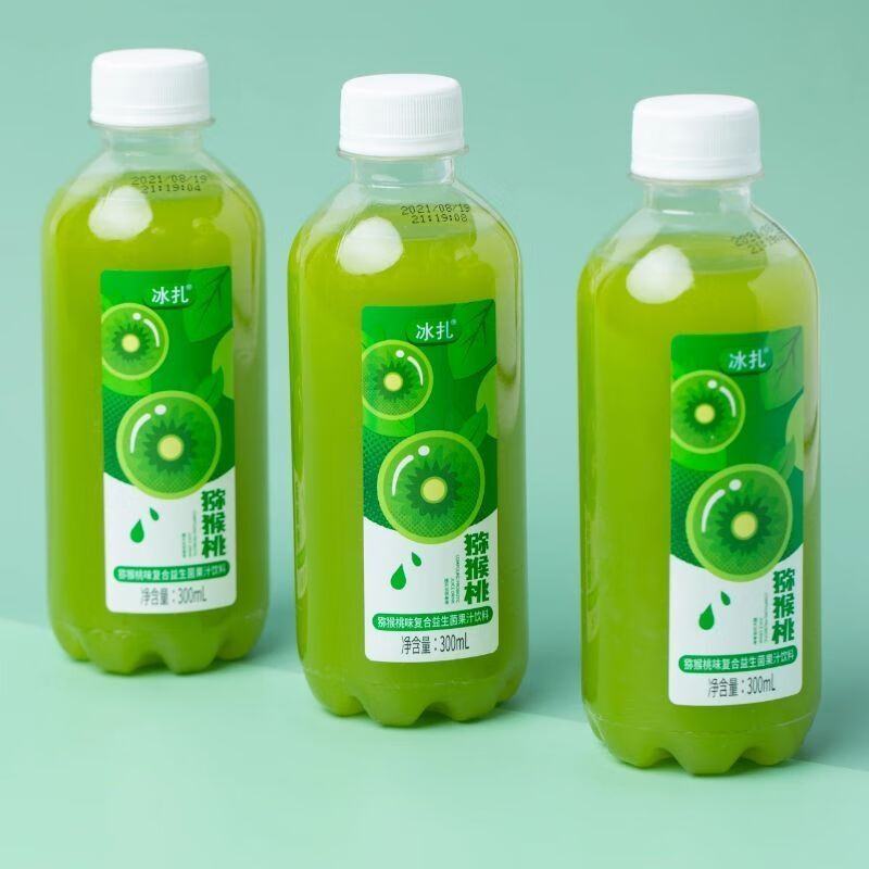 冰扎芒果复合益生菌果汁 300ml*8瓶 饮料芒果百香果猕猴桃整箱临期