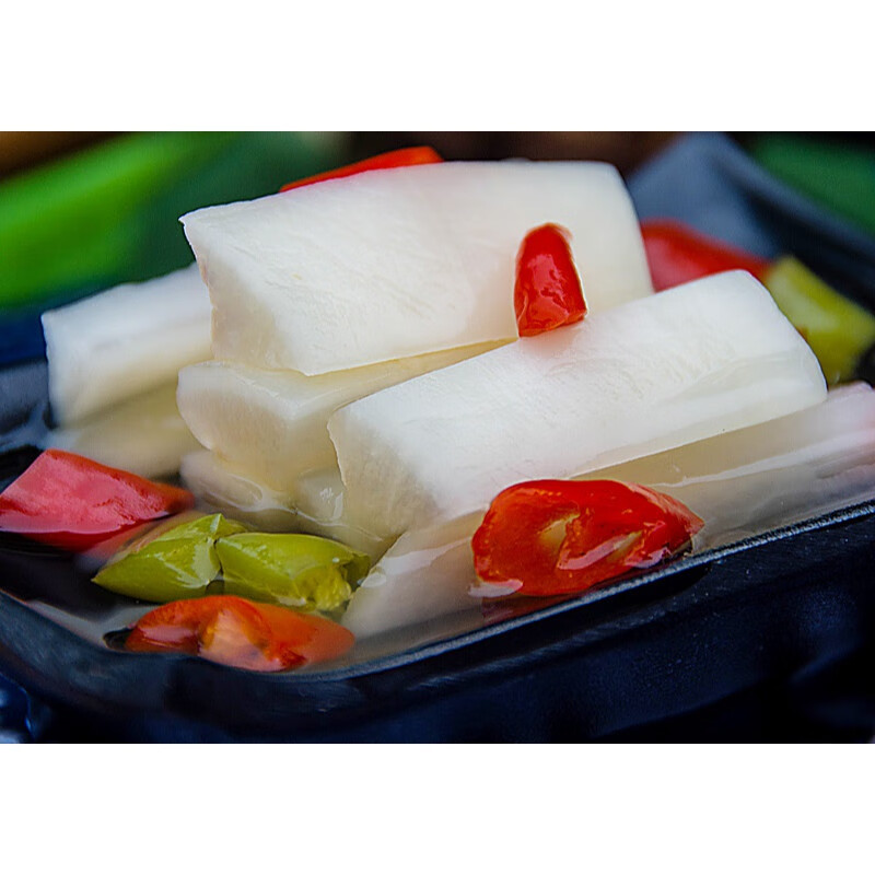 四川泡菜酸辣萝卜条650g坛泡酸萝卜开胃下饭萝卜条跳水萝卜 微辣-650g