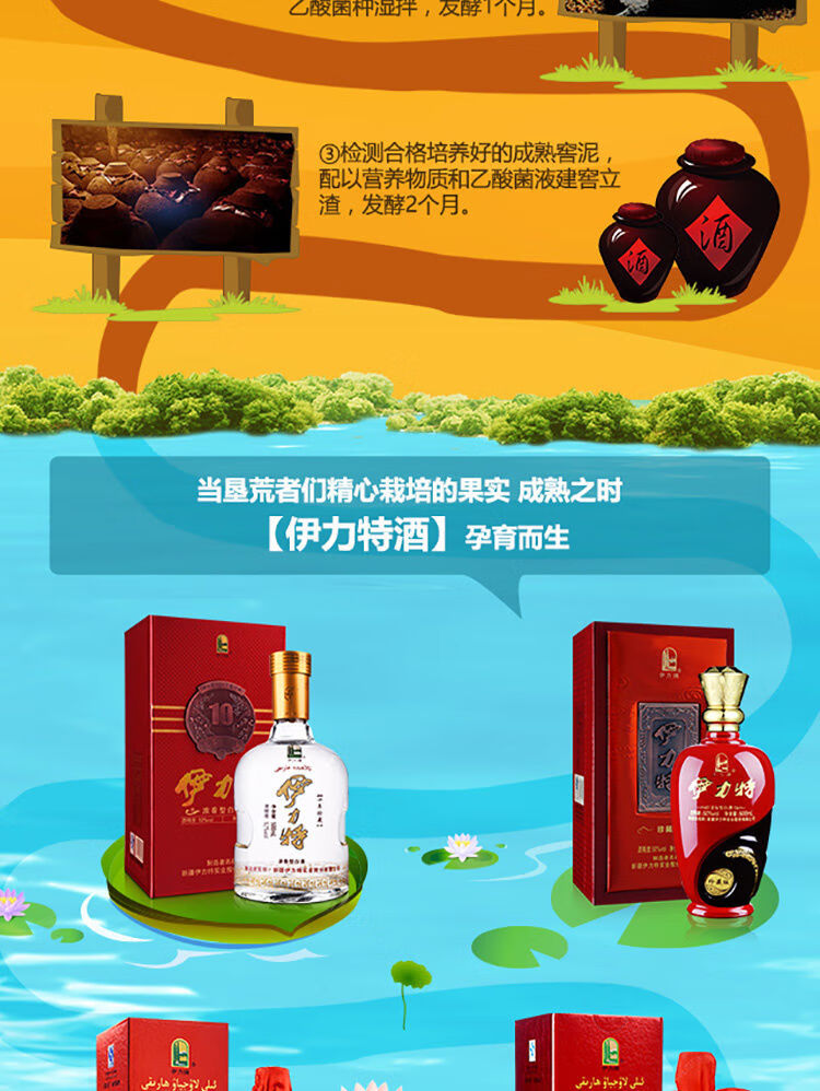 力特白酒礼盒 52度伊力王蓝王500ml【图片 价格 品牌 报价】-京东