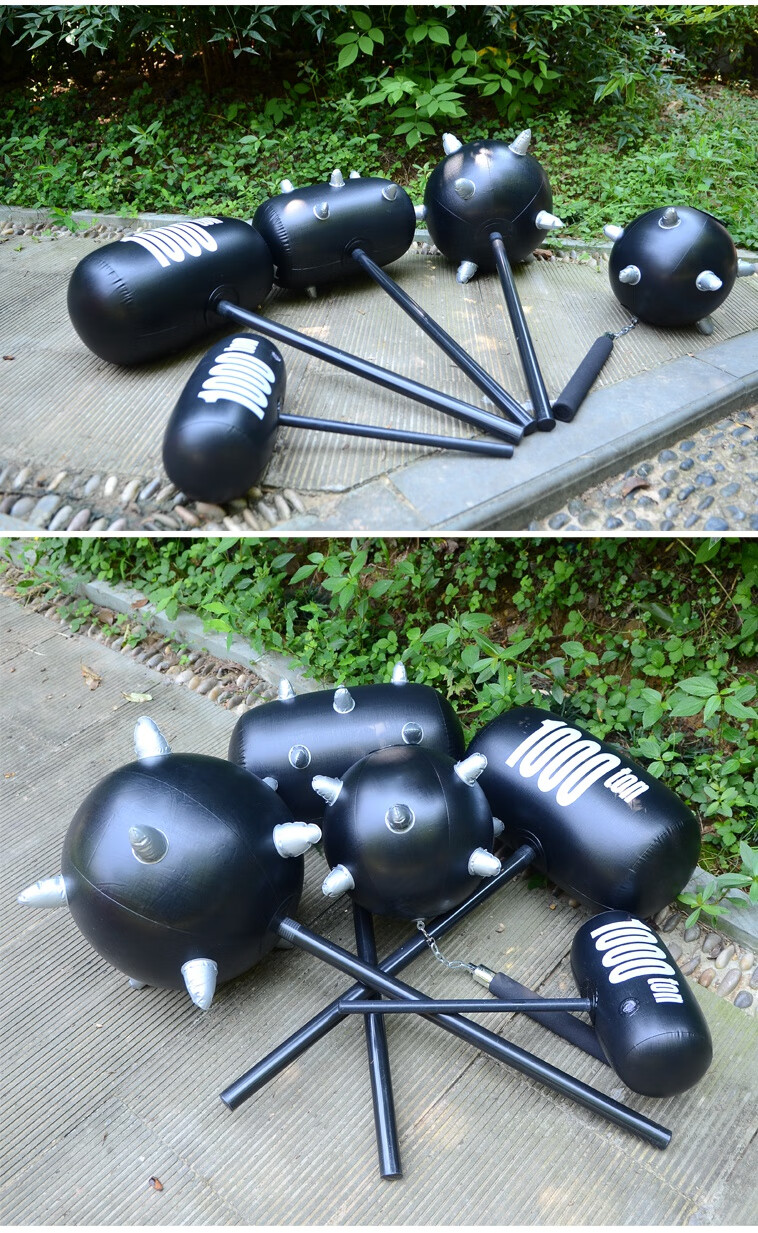 大号充气锤玩具仿真千吨锤 狼牙锤 硬柄锤 活动充气