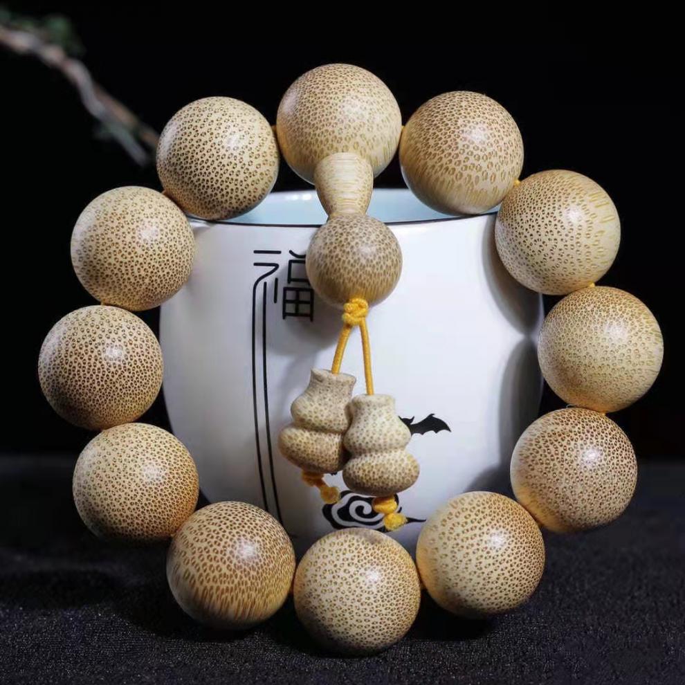 龙血金丝竹天然龙血金丝竹老料高密满鱼籽纹手串流行20mm男女款手串