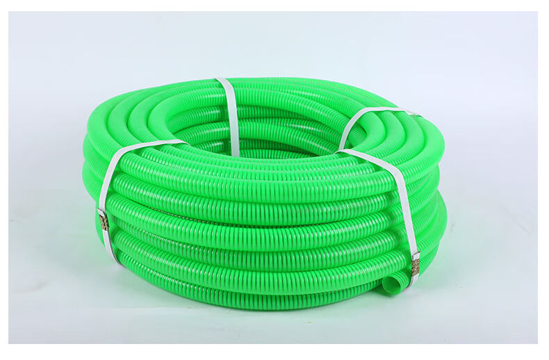 塑料水管牛筋管螺旋管抽水管四季弹吸水管pvc螺纹管4分6分1寸加厚蓝丽