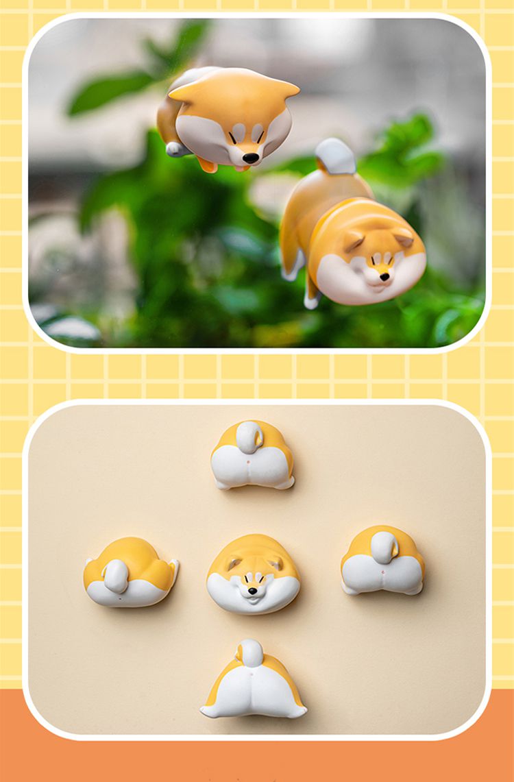 空想造物阿柴枸杞卡洞洞狗冰箱贴盲盒汪星人柴犬潮玩装饰礼物全新整盒