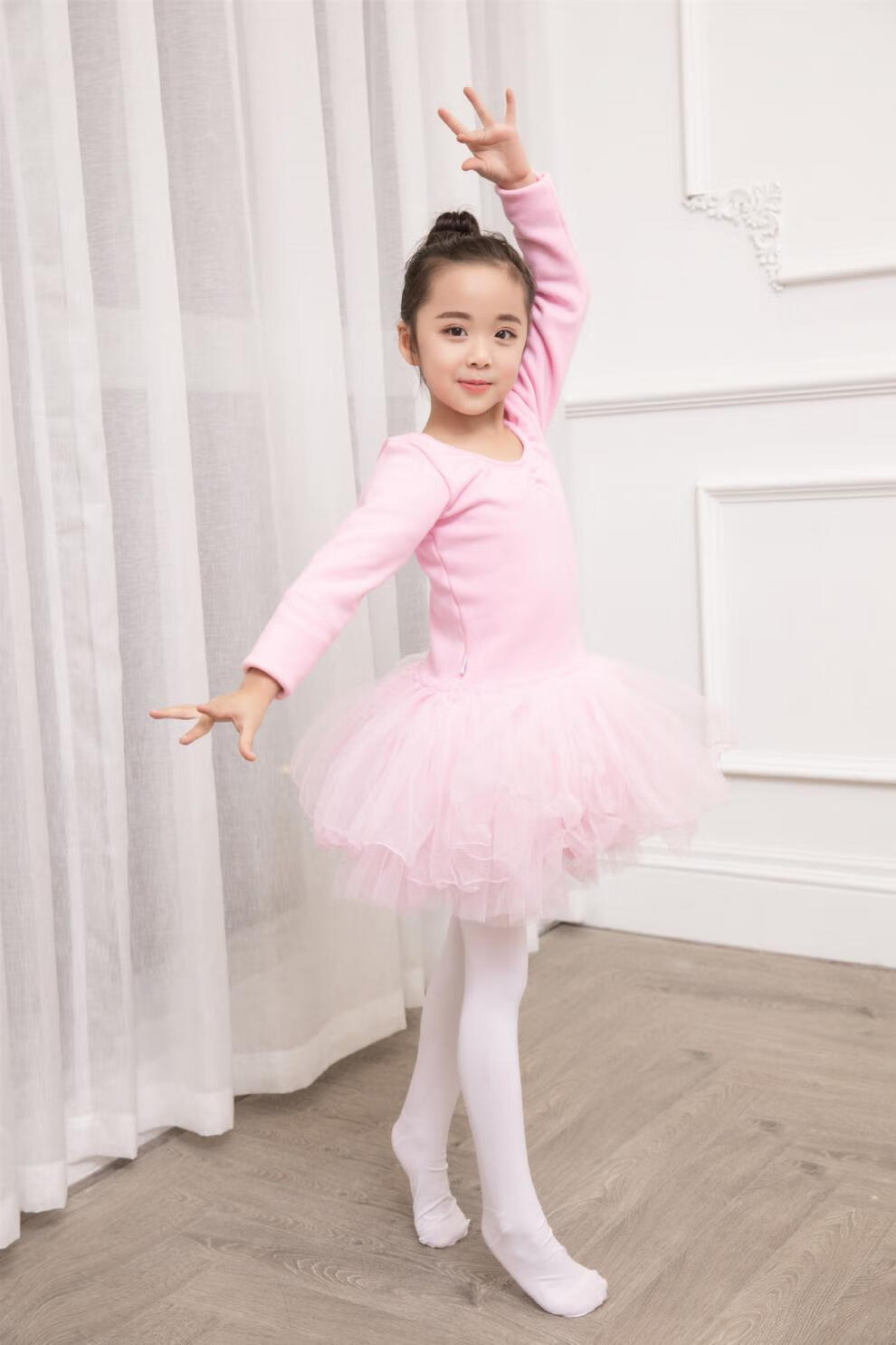 儿童连裤袜春秋薄款跳舞白色丝袜宝宝女童打底裤练功舞蹈袜子演出连脚