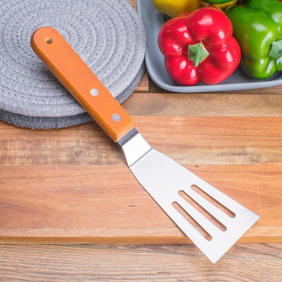 不锈钢铁板烧料理铲子西餐披萨铲刀手抓饼压铲生煎饼工具炒冰铲子