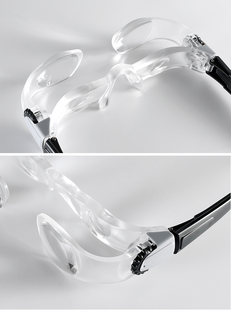 新品老人低视力弱视学生中距离眼镜式 老年人用看高倍高清放大镜远