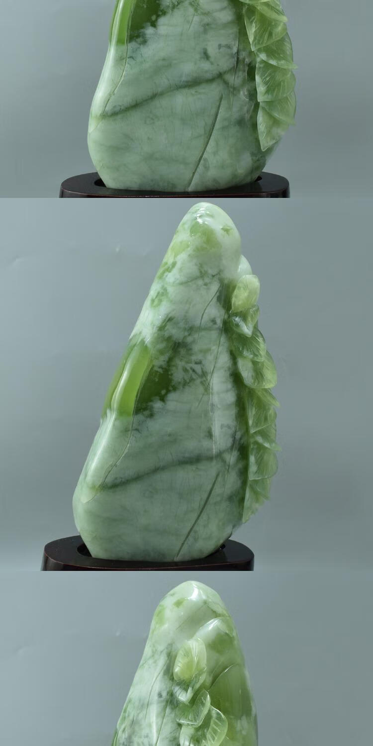 辽宁岫玉摆件岫玉摆件天然辽宁岫岩玉山水雕件珠宝奇石原石风水工艺