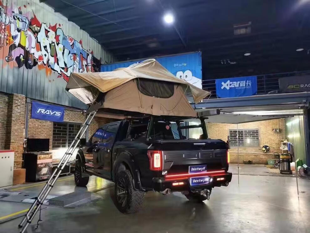 皮卡后斗帐篷bestwyll五十铃dmax改装行李架猛禽长城炮备箱汽车架