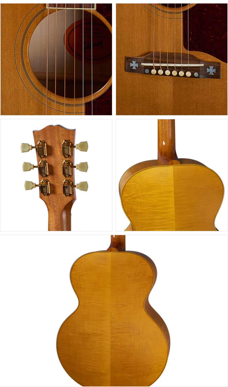 gibson吉普森j-185/j185美产全单电箱古典民谣木吉他 初学者入门弹奏