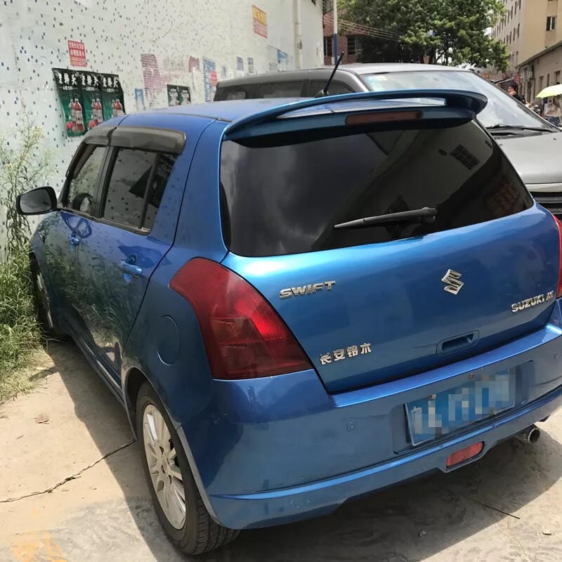 诺纳适用于长安铃木雨燕尾翼雨燕改装用原厂款定风翼雨燕abs材质烤漆