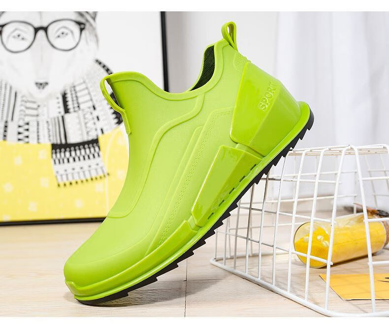 男士运动防雨鞋雨鞋短筒防水鞋款防滑厨房低帮雨靴胶鞋简约钓鱼水靴