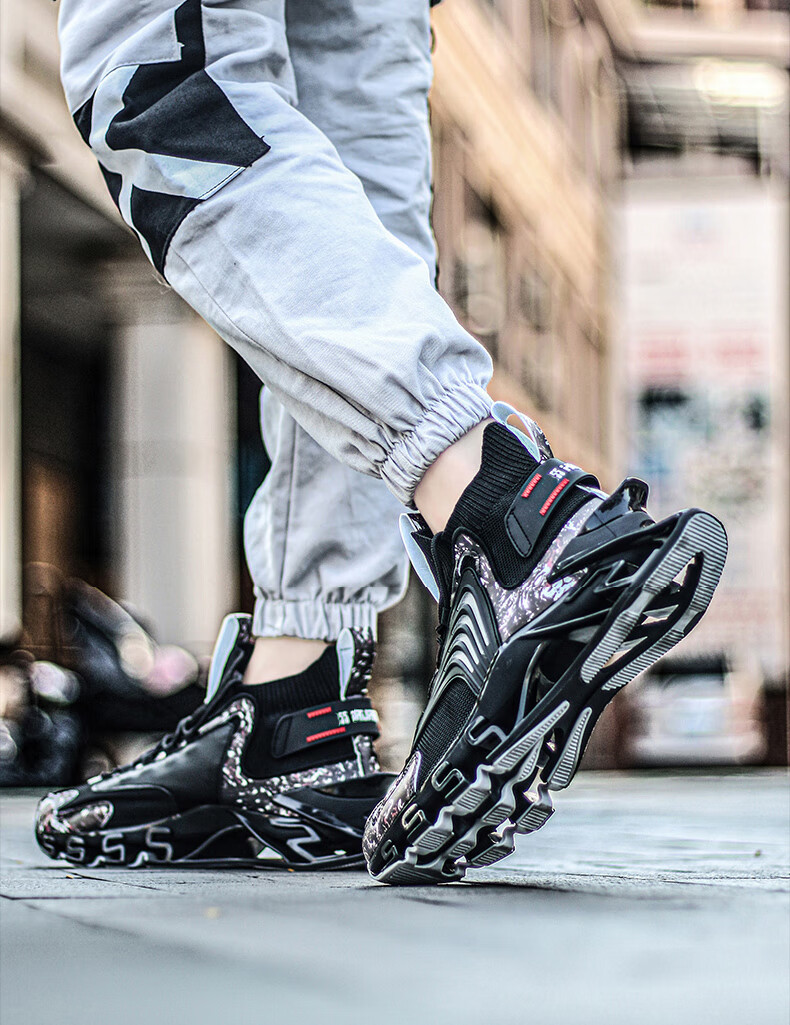 美国apl弹簧鞋篮球鞋减震潮男鞋子运动高腰高帮篮球男士春季弹簧掌