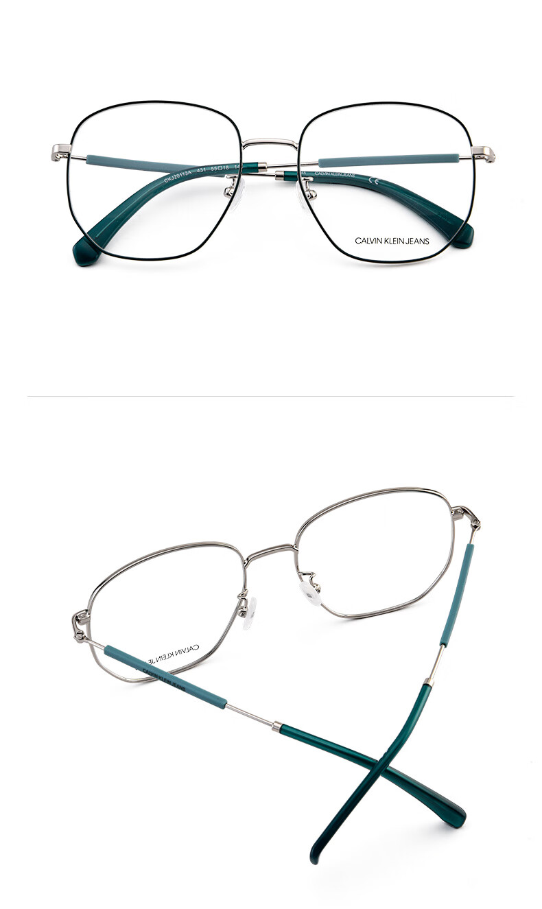 ck眼镜框男女时尚多边形合金大框近视眼镜架显脸小眼镜新潮20113a