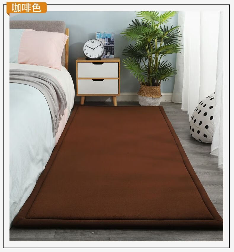 超厚软地毯加厚卧室阳台软地毯厚睡觉海绵垫铺地爬行垫榻榻米防摔爬行