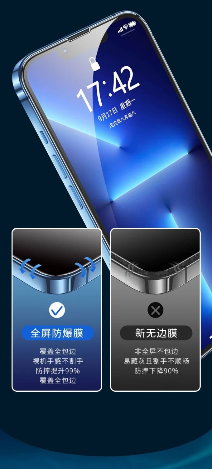 膜xr手机膜12promax秒贴盒神器苹果13防尘网秒贴盒神器高清膜一片装