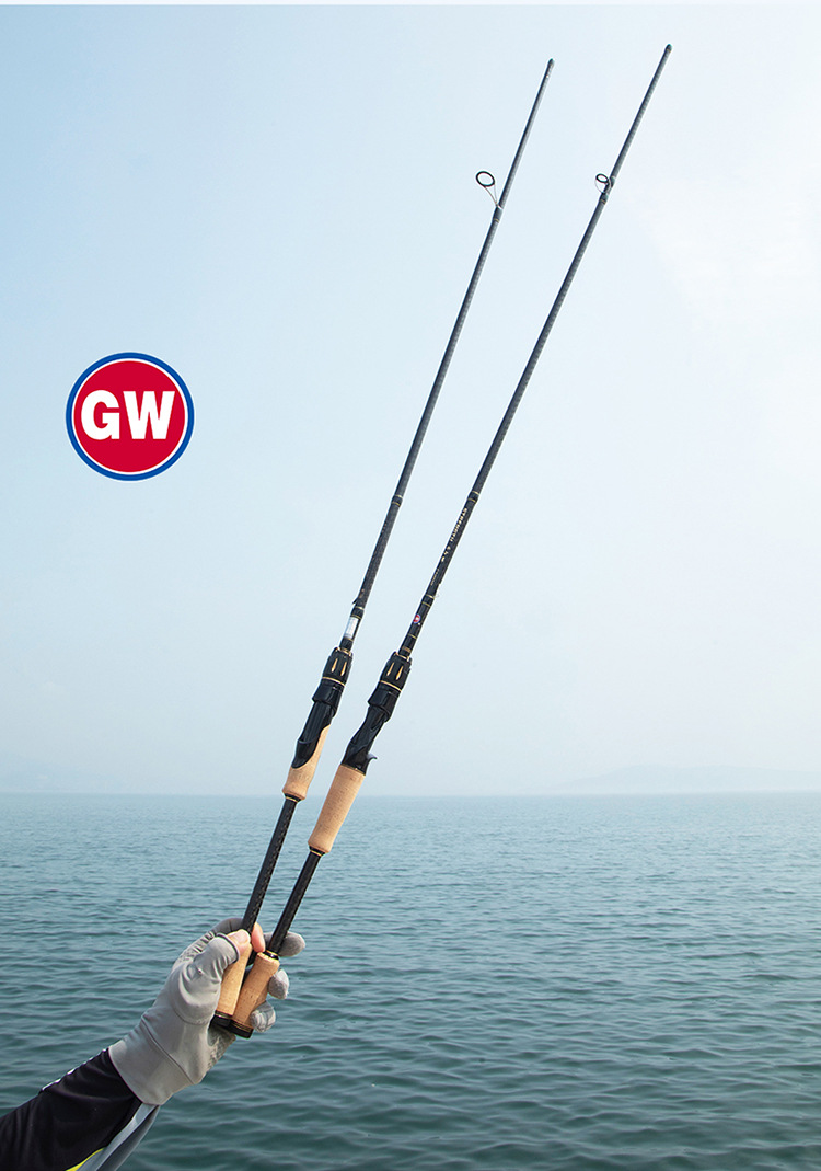 光gw威光威鱼竿路亚竿斗力mc富士件ml调直柄枪柄海鲈翘嘴打黑路亚杆