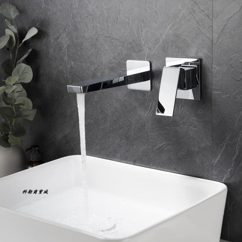 科勒水龙头金色 暗装浴室预埋盒入墙式 台上盆洗手盆龙头黑色全铜