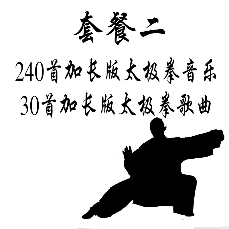 太极拳加长版音乐古典民乐太极拳表演可点播音箱带加长版音乐u盘 浅