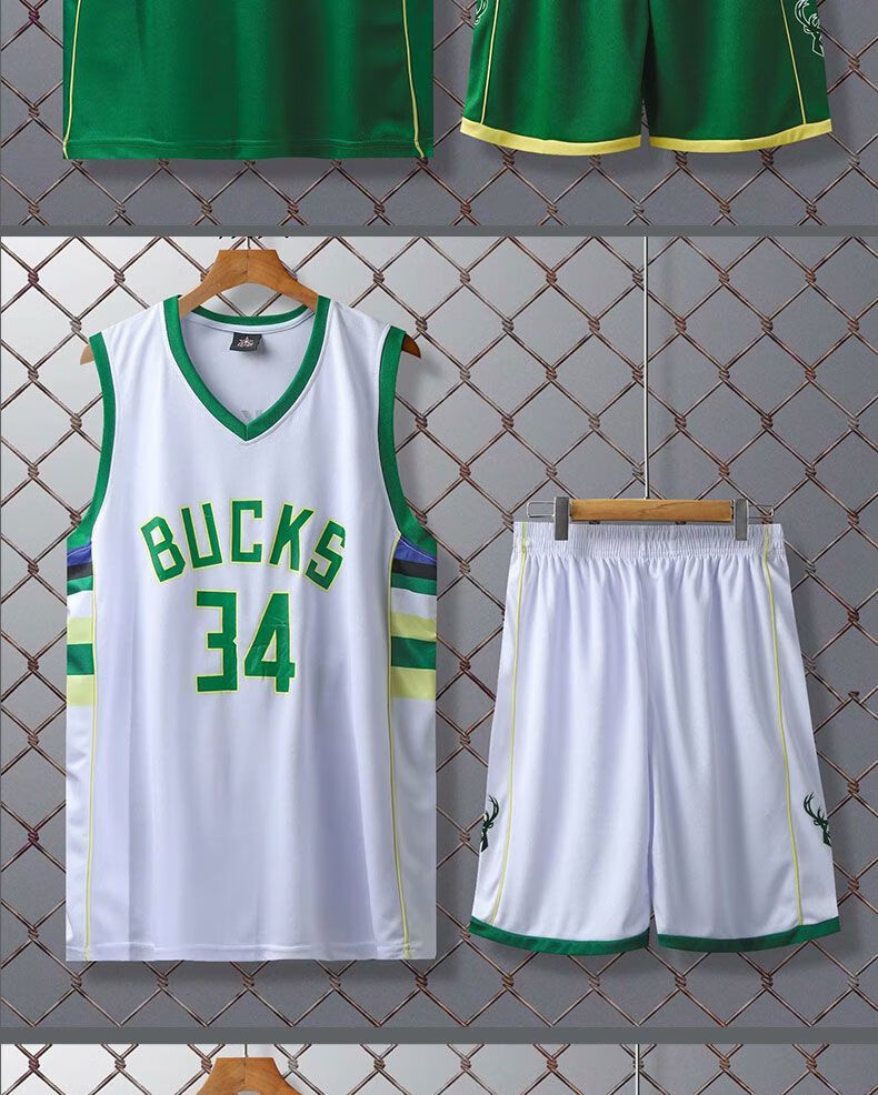 定制雄鹿球衣34号字母哥篮球服套装背心男定adidasnikepumalining官网