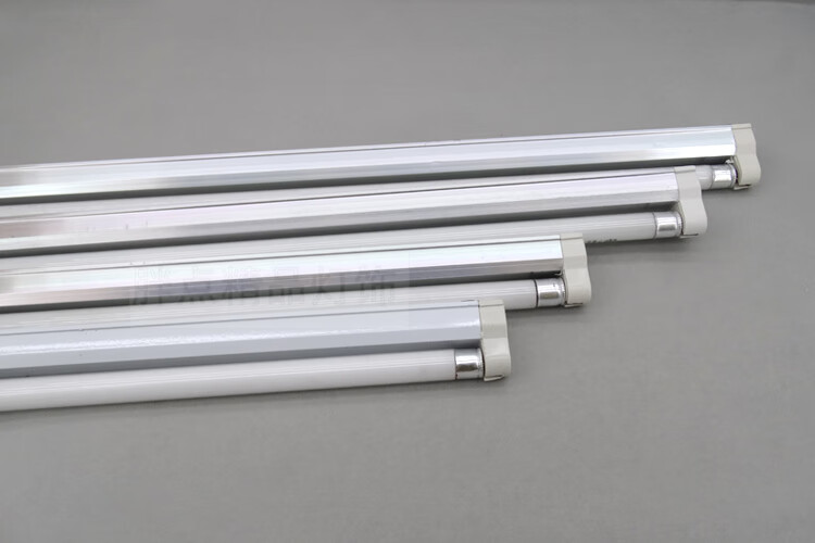 t4老式灯管长条家用日光灯红黄蓝绿24w26w28w一体日光支架灯全套16w