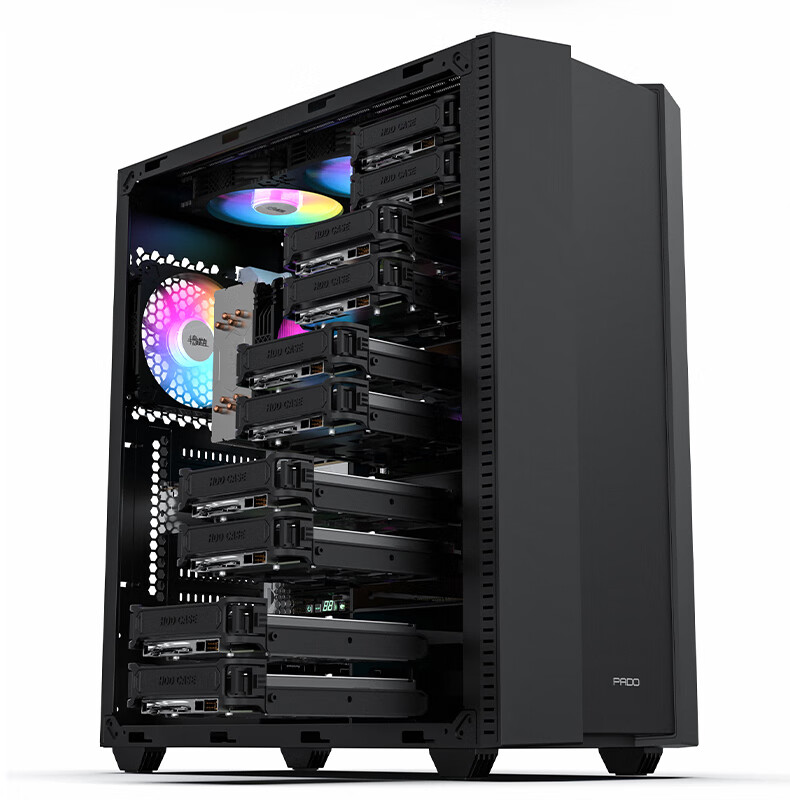 准新未开封半岛铁盒f10多盘位服务器机箱10块硬盘位全塔台式机电脑