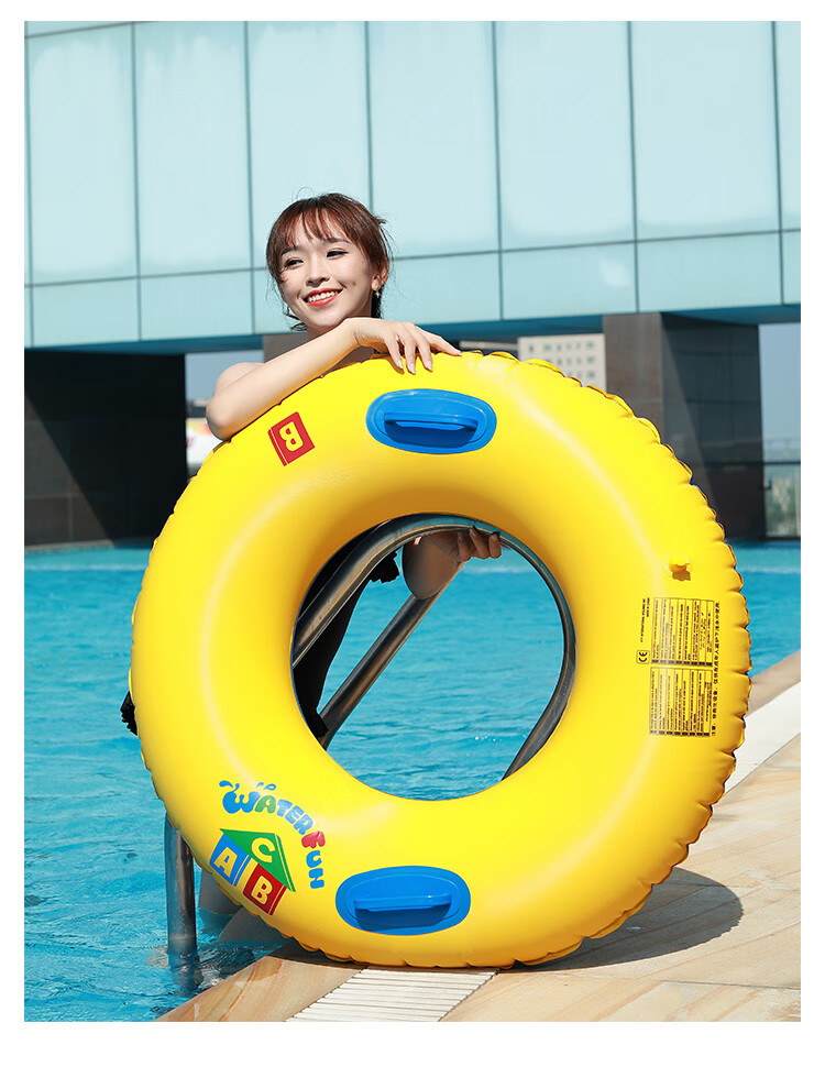 tlxt大人加厚大号胖子救生圈充气水泡成人火烈鸟网红泳圈女腋下100特