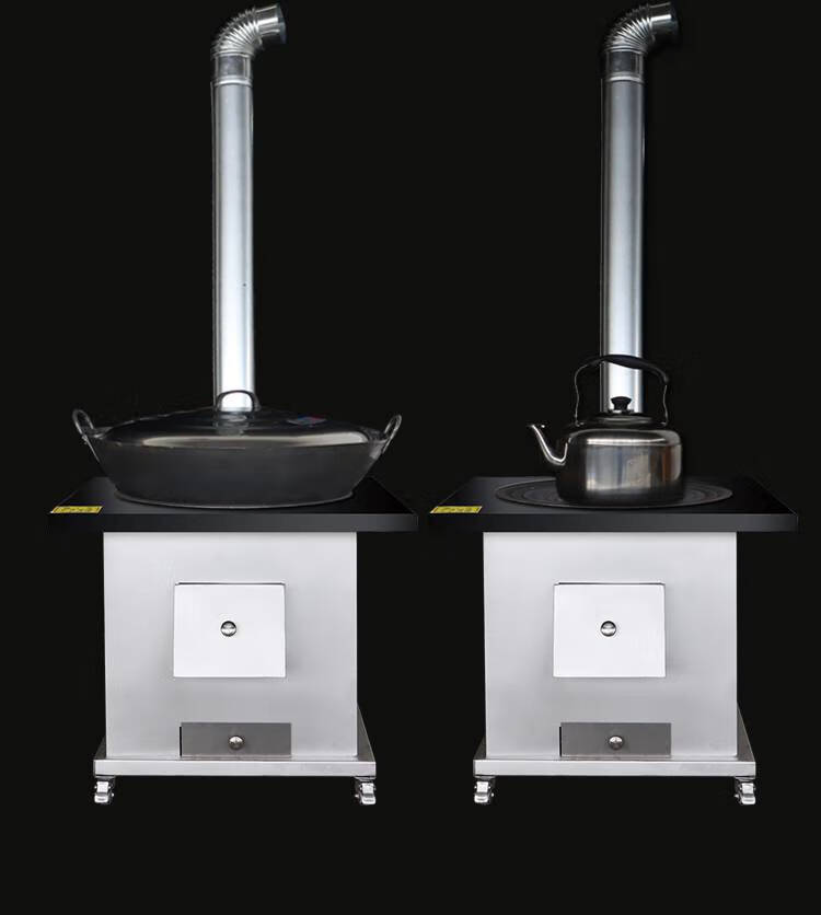 柴火灶农村烧劈柴炉灶 家用烧木柴煤炭气化炉农村移动大锅台取暖炉