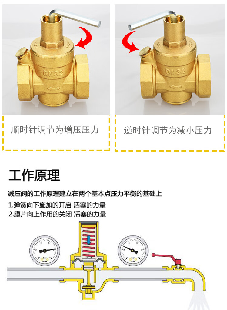 自来水减压阀65安装图图片