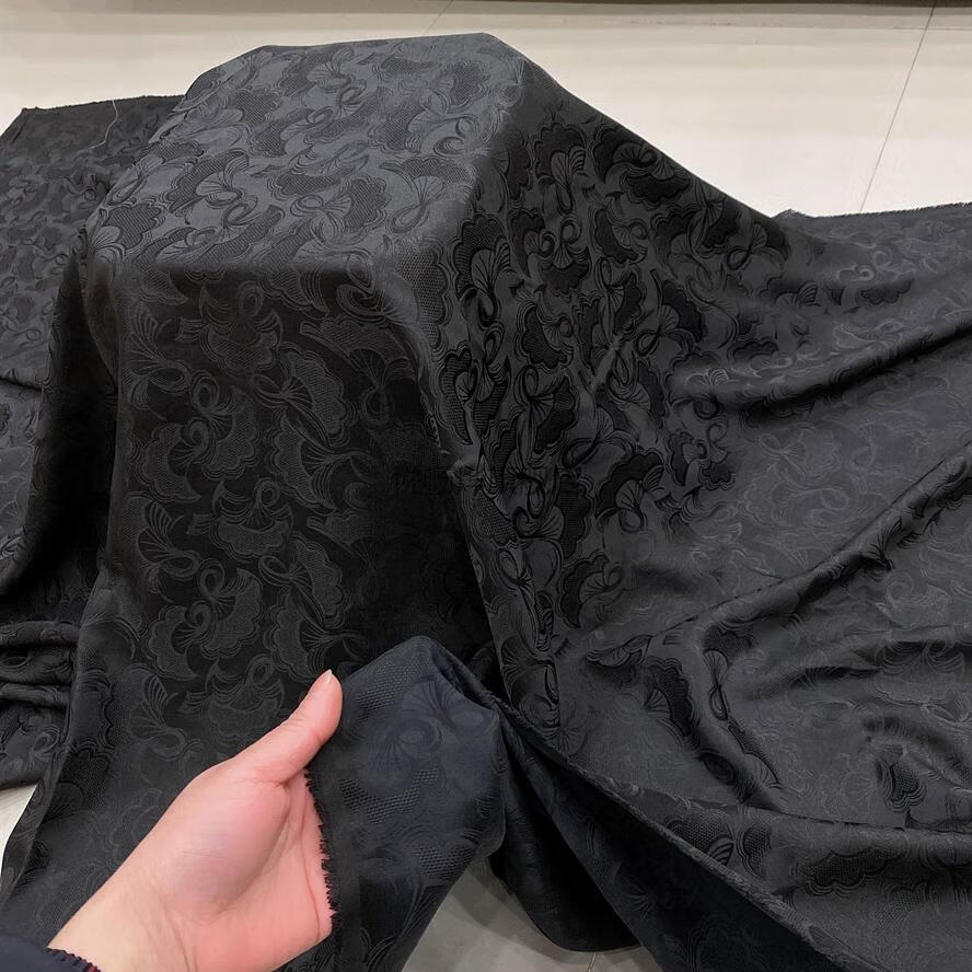 【优选】桑蚕丝布头香云纱花罗绢纺桑蝉丝零布头面料顺德产丝绸重磅