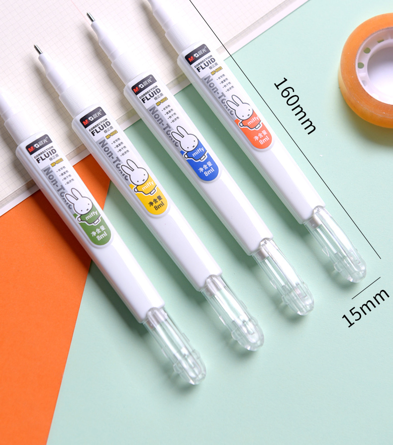 沃辛顿消字灵无痕晨光涂改液改正修改无痕白色快干型带刷学生用批发大