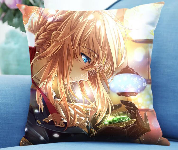 薇尔莉特抱枕 薇尔莉特抱枕紫罗兰永恒花园二次元等身靠垫照片定制