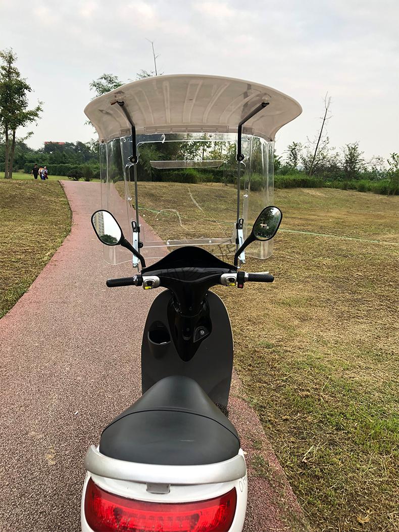 车雨棚加长加厚7字电动电瓶车雨棚摩托车电车挡风罩遮雨蓬遮阳雨伞