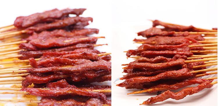 恬女神牛肉风味小串手把串牛肉180串烧烤串铁板串新鲜食材