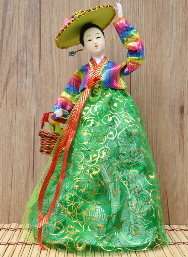 裳淇韩国人偶工艺摆件人形娃娃烤肉店料理店酒店用品装饰礼品特色民俗