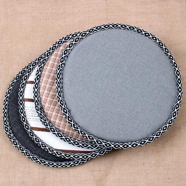 定制凳子圆形坐垫高密度海绵防滑垫布艺藤椅垫打坐拜佛圆形坐垫圆椅垫