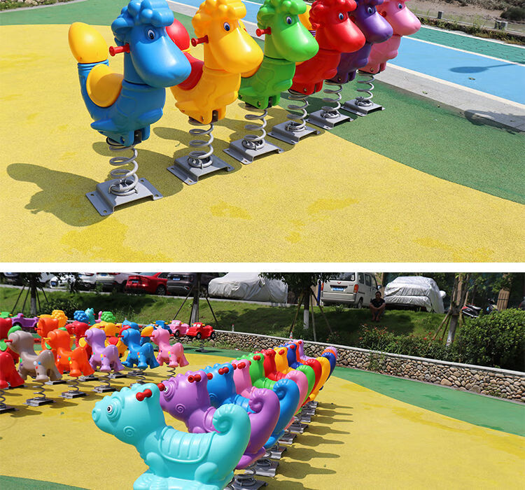 领凡幼儿园户外公园小区儿童弹簧摇马摇摇乐玩具室外游乐设施摇马木马