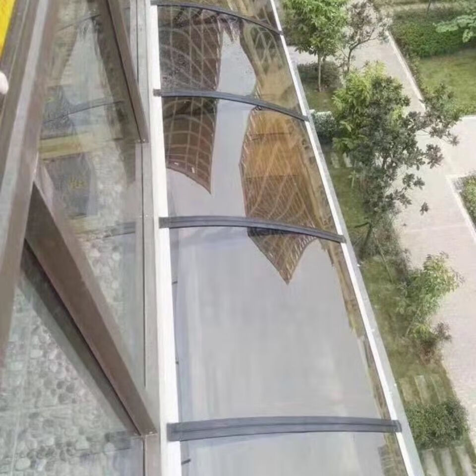 阳光板pc全透明采光板耐力板高透明瓦阳台防雨板温室大棚商场走廊 1.