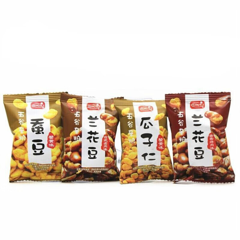 甘源牛排味兰花豆花心子蟹黄蚕豆仁青兰花豆虾条豆果散装食原味青豌豆