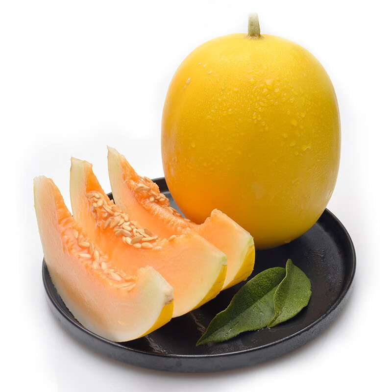 优仙果甘肃民勤沙漠黄河蜜瓜黄金蜜瓜甜瓜2个装67斤