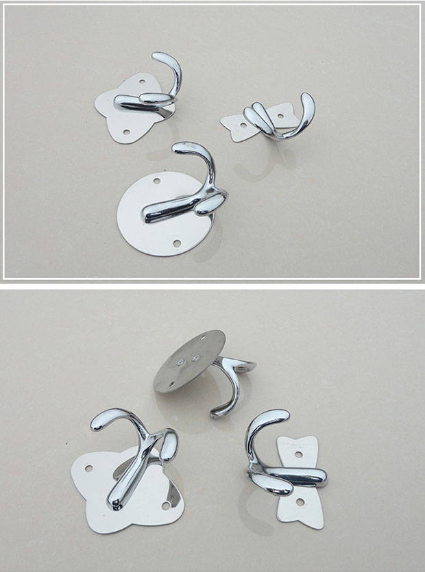 生态米家通用不锈钢单钩门后墙壁挂衣钩衣服挂钩架浴室厨房衣帽钩单个