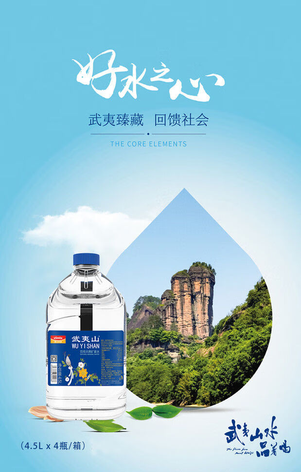 5l*4桶整箱煲汤泡茶水武夷山天然饮用水-雨林食味 武夷山矿泉水333ml*