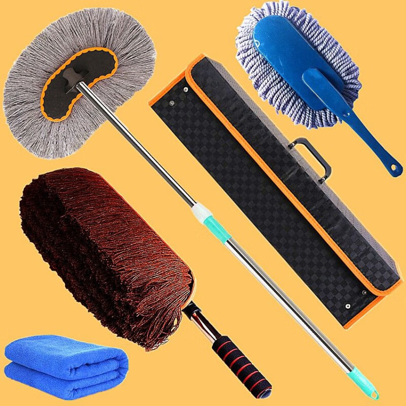 适用于大货车洗车油拖把加粗加厚汽车擦车除尘刷可伸缩洗车拖把长杆刷