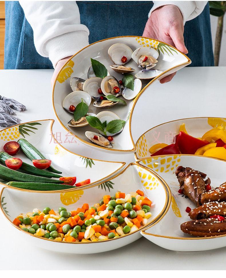 家庭分餐餐具专人专用 餐具高档现代风 网红拼盘套装组合盘子创意家用