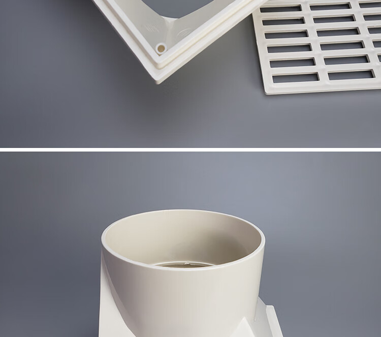 pvc侧排地漏5075110排水管侧墙水斗墙排墙角同层排水地漏160款