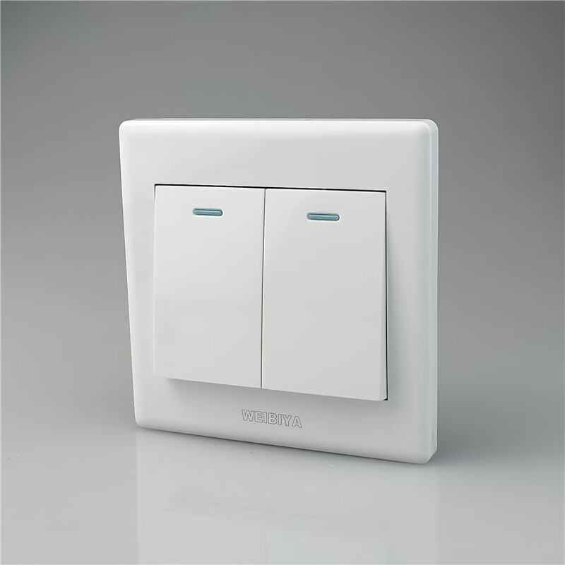 86型暗装墙壁开关插座面板白色家装工程五孔单开双开关全套厂家 电视