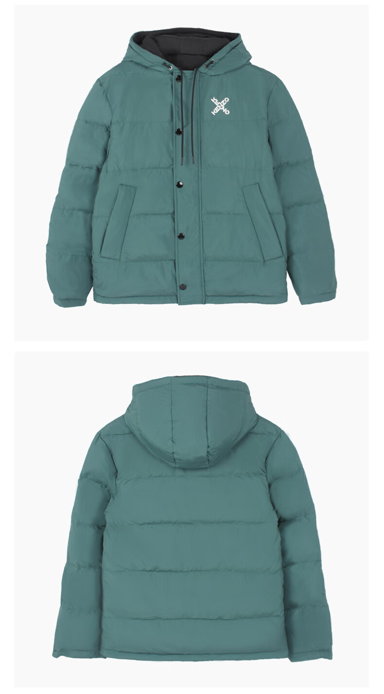 kenzo/高田贤三 男士双面羽绒服 黑色fb65ou5851nh.